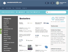 Tablet Screenshot of canadameds24h.com